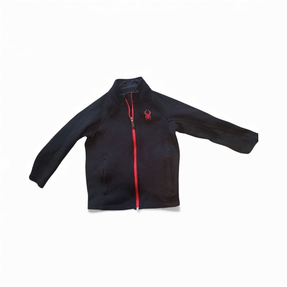 Black Kids Spyder Zipup Sweatshirt size 8
